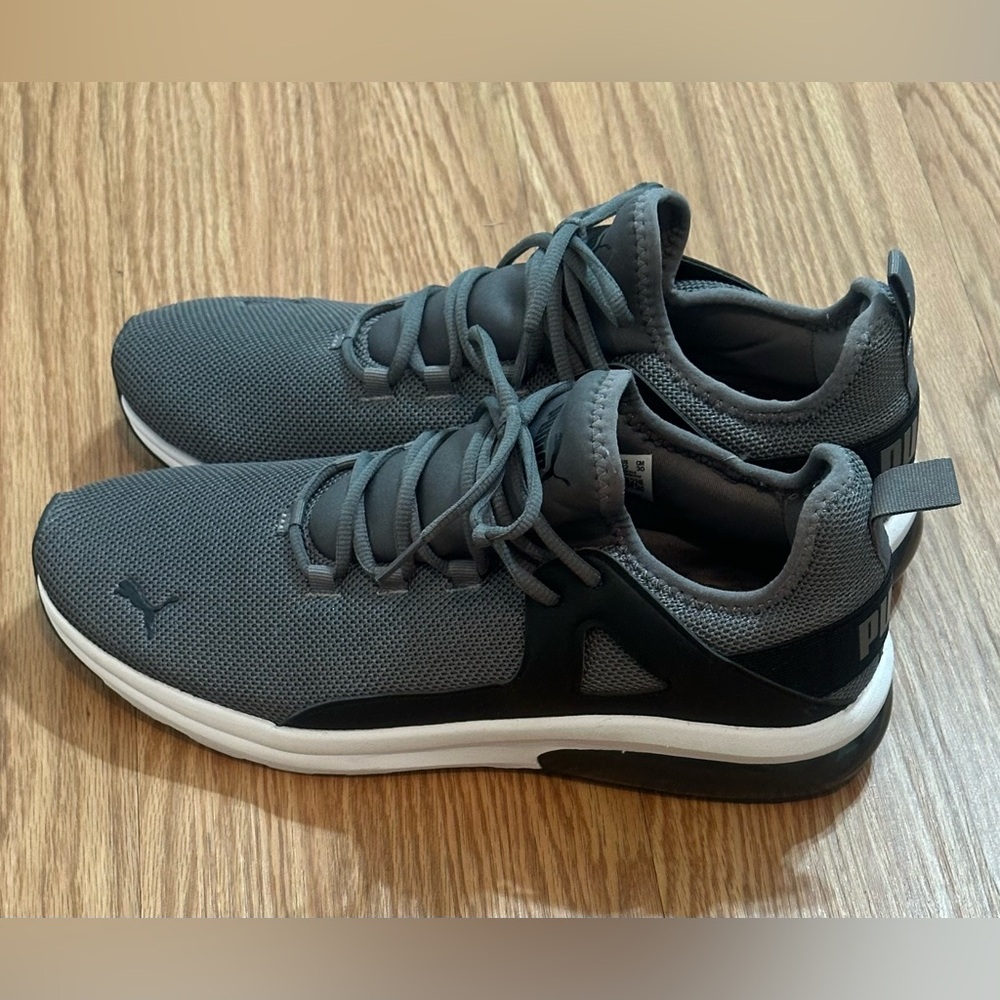 Puma Electron 2.0 Lace Up Men’s Black Grey Sneaker Shoes